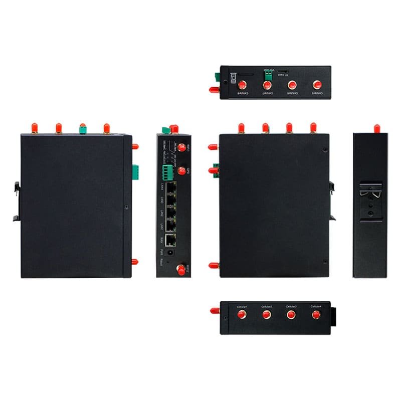 R5200 5G Industrial Router with Din-rail mounting