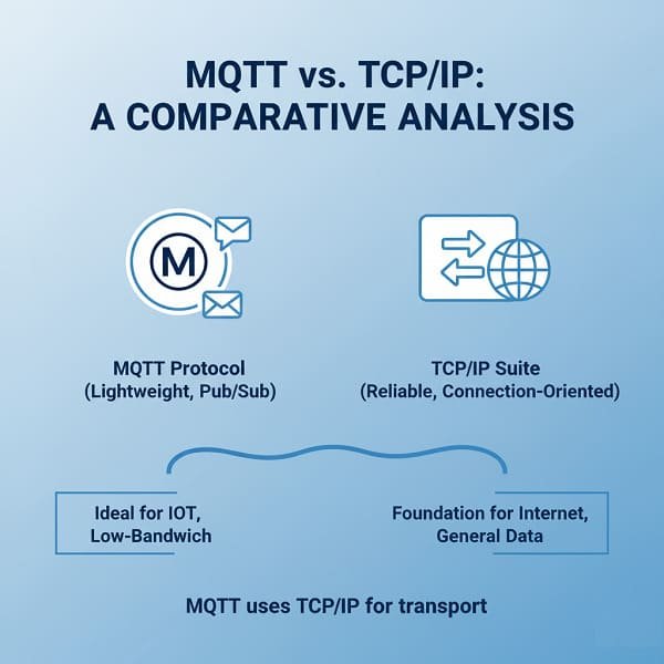 MQTT vs. TCPIP Comparative Analysis