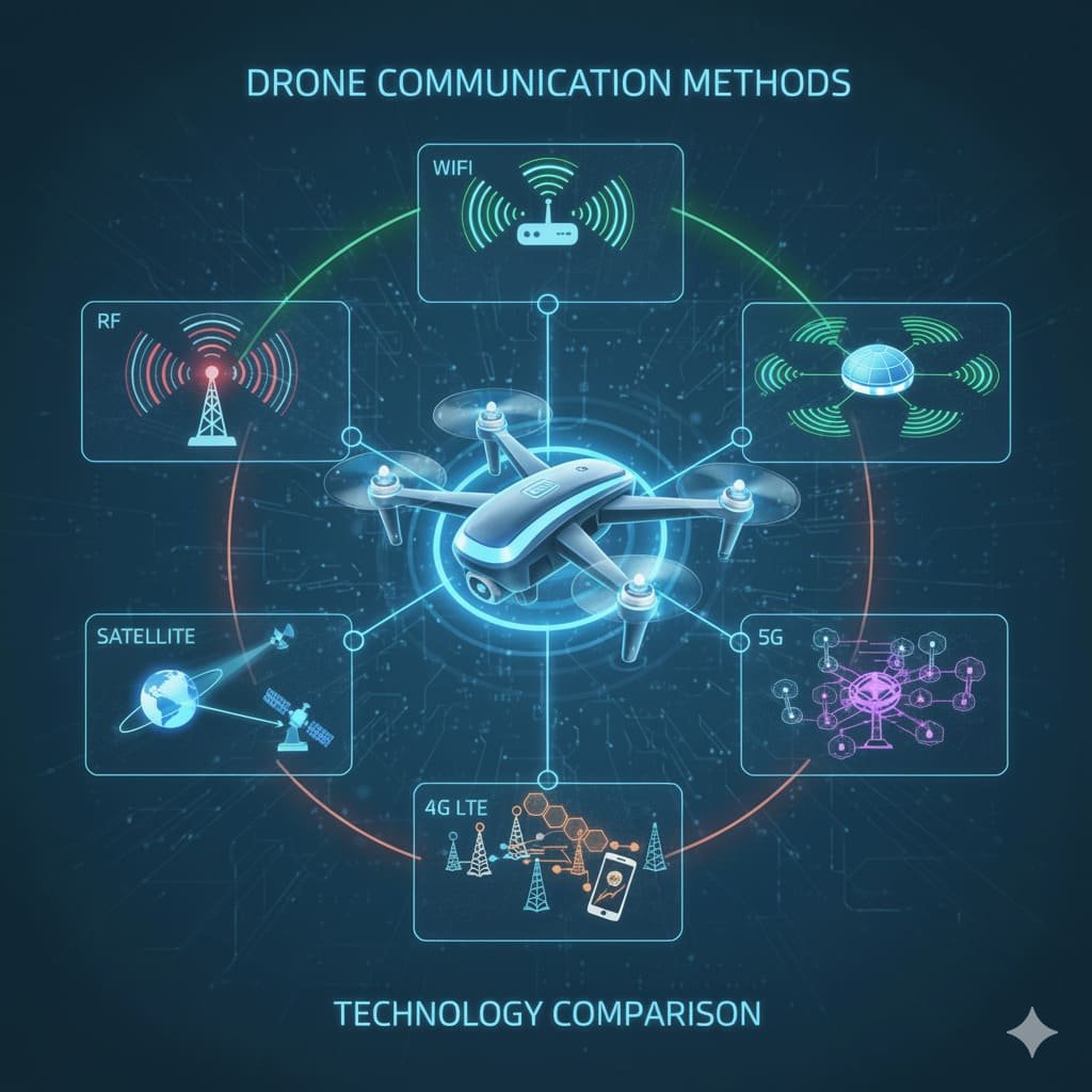 UAV Communication Methods & The Impact of 5G