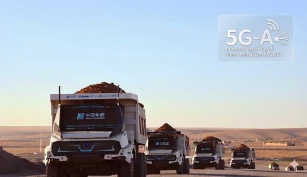 World’s First 100 5G-A Autonomous EV Truck Fleet Hits Yimin Mine